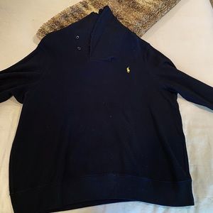 Ralph Lauren Deep Navy Shawl Neck Sweater